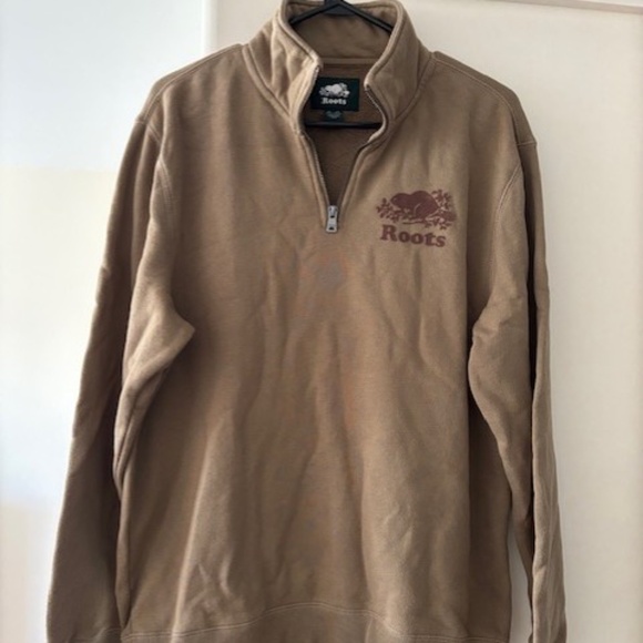 Men's Roots 3/4 zip hoodie - Picture 1 of 1